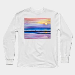 Delta Muga river in Empuriabrava Long Sleeve T-Shirt